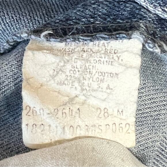 Lee Women’s Sz 27 Vintage 70s Bell Bottom Jeans Cotton USA Made Faded Thrashed - Picture 16 of 16